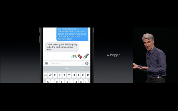 Apple zeigt iOS 10. (Bild: Apple/Screenshot: Golem.de)